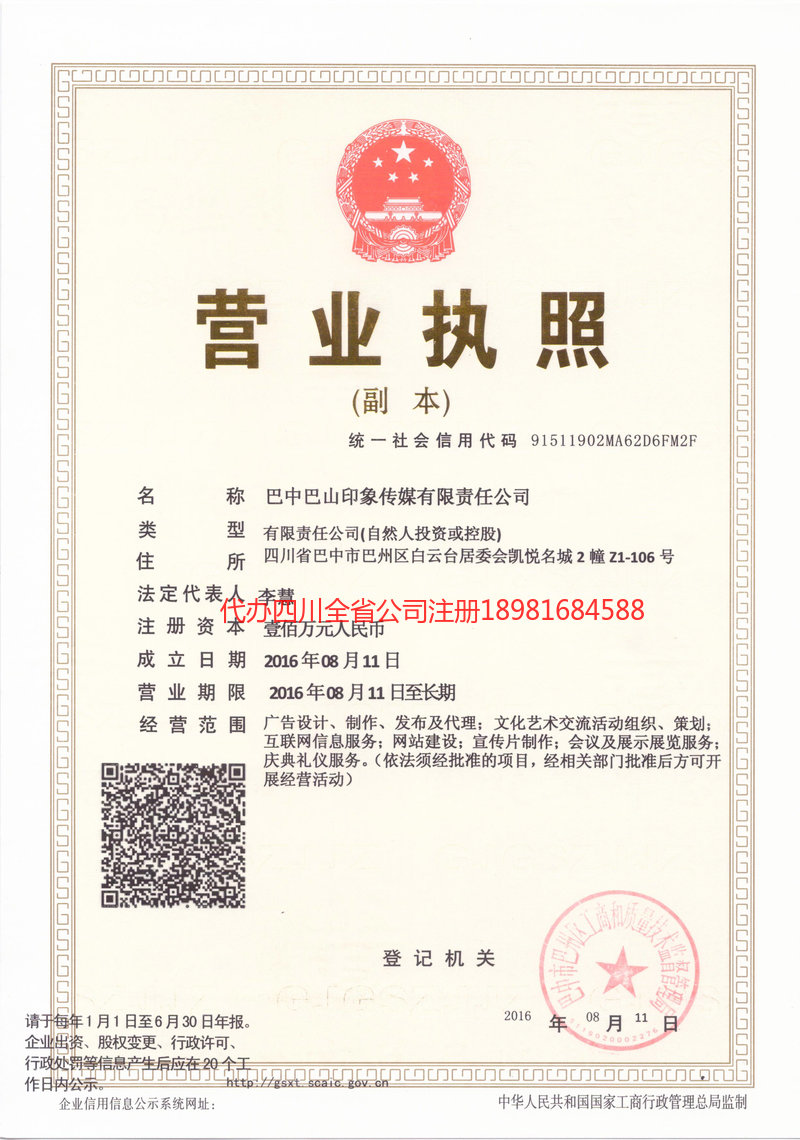 靖西靖西巴山印象传媒有限责任公司